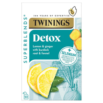 Twinings Superblends Detox mit Zitrone, Ingwer und Fenchel 20 pro Pack