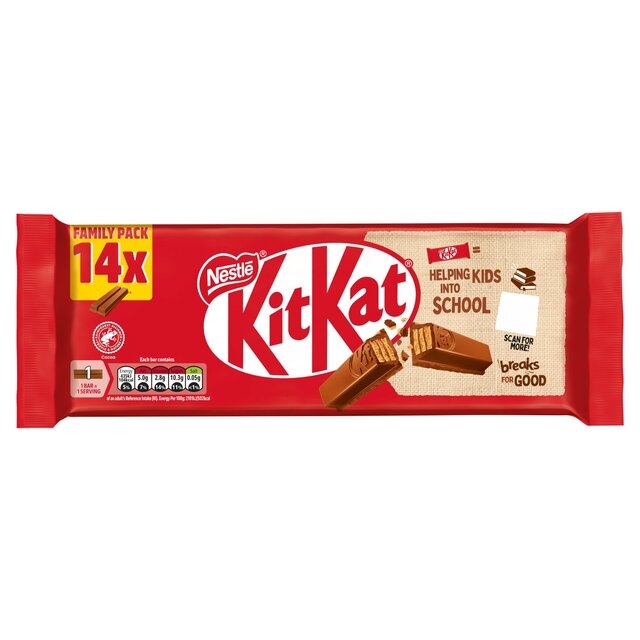 Kitkat 2 doigt Biscuit au chocolat au lait de doigt 14 x 20,7g