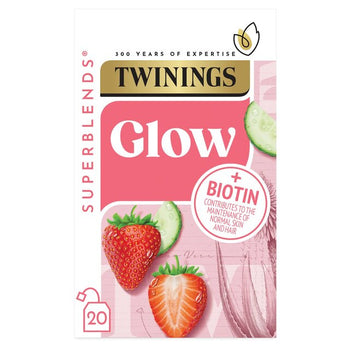 Twinings Superblends glühen mit Erdbeer, Gurken und grüner Tee 20 pro Packung