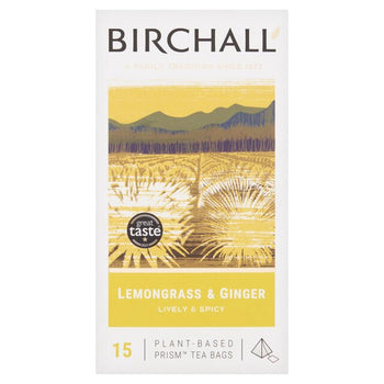 Birchall Lemongrass & Ginger 15 Prism Tea Bolsas 15 por paquete