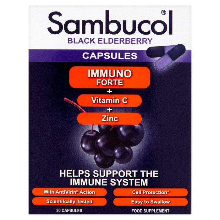 Sambucol Immuno Forte Capsules 30 par paquet