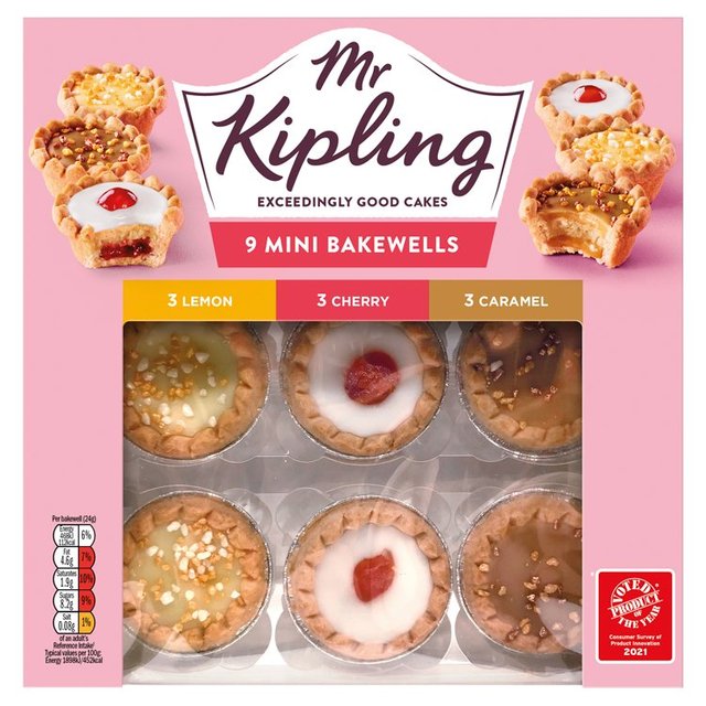 Sr. Kipling Mini Bakewell Selección 9 por paquete