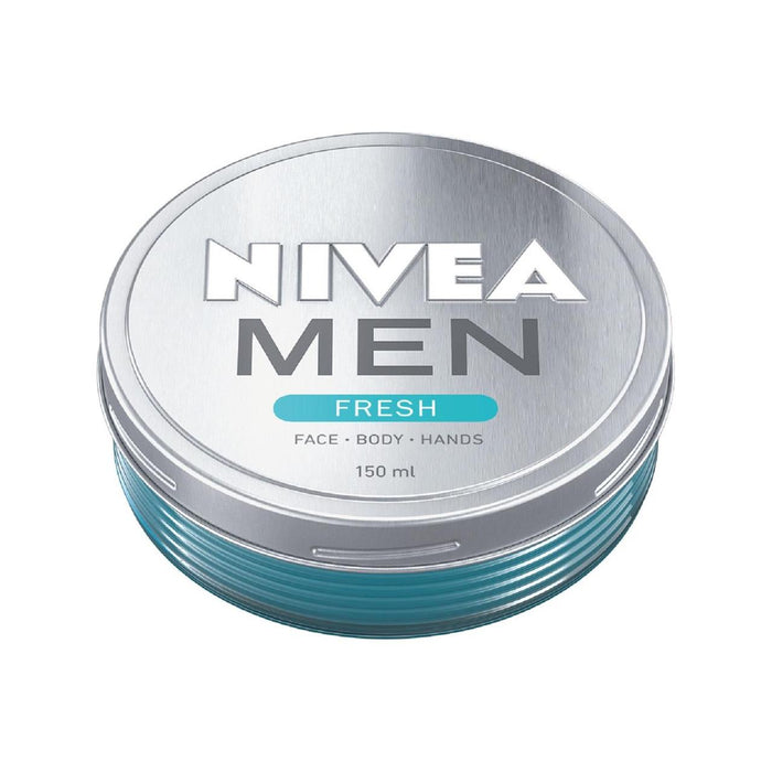 NIVEA Men Fresh Creme Moisturiser Cream for Face Body & Hands 150ml