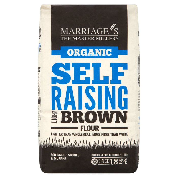 La harina de autoconsionamiento de marrón claro orgánico del matrimonio 1 kg
