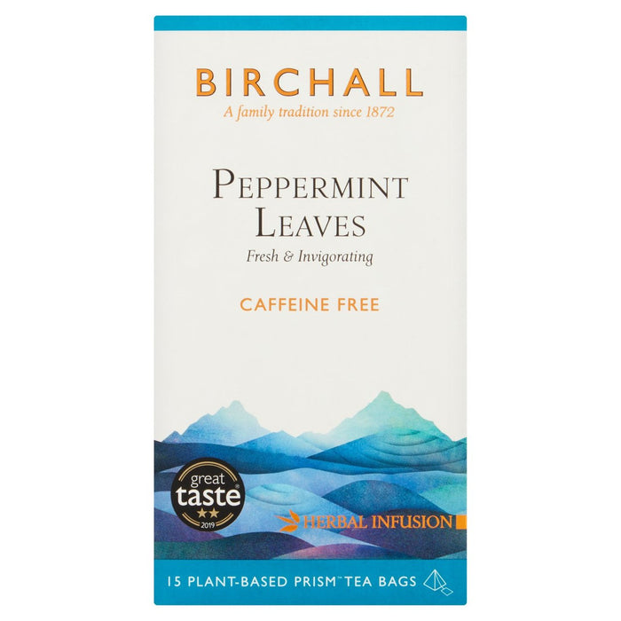 Birchall à la menthe poivrée feuilles de thé 15 par paquet