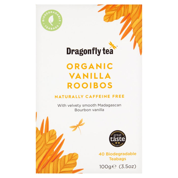 Dragonfly Rooibos Vanilla orgánica 40 por paquete