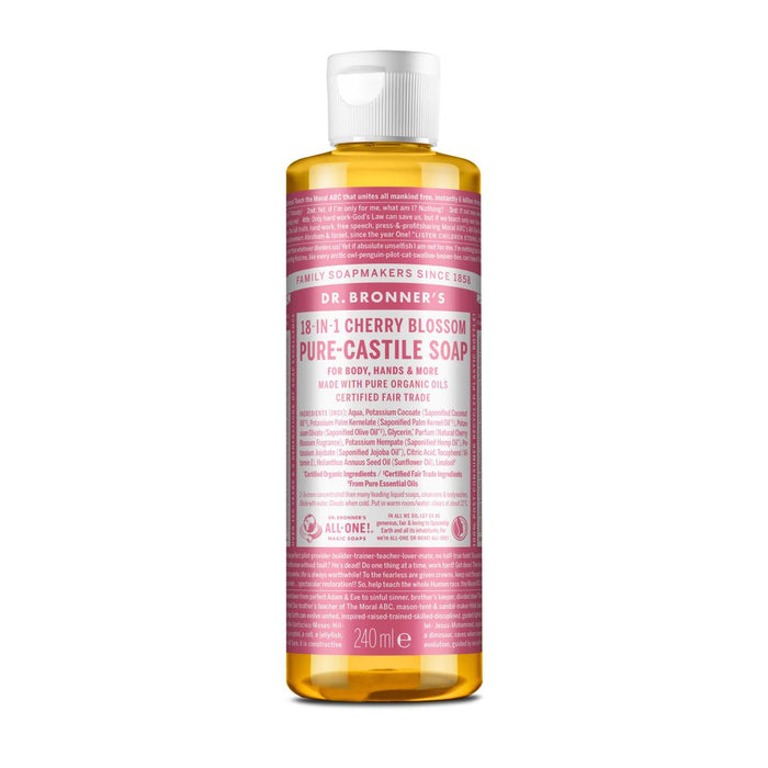 Dr Bronner Pure Castile Liquid Soap Cherry Blossom 240ml
