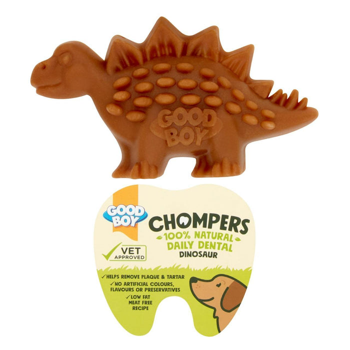 Buen chico Chompers Daily Dental Dino Chew Dog Treat
