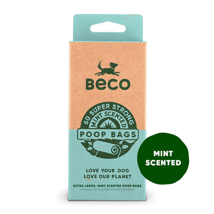 Beco Dog Poop Bags Mint Scented 60 per pack