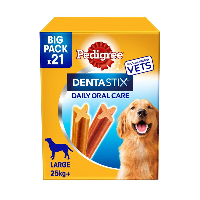 Pedigree dentastix quotidien mâtes dentaires gros chien 21 par paquet