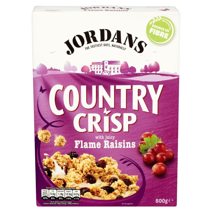 Jordans Country Crisp avec céréales de raisins secs 500g