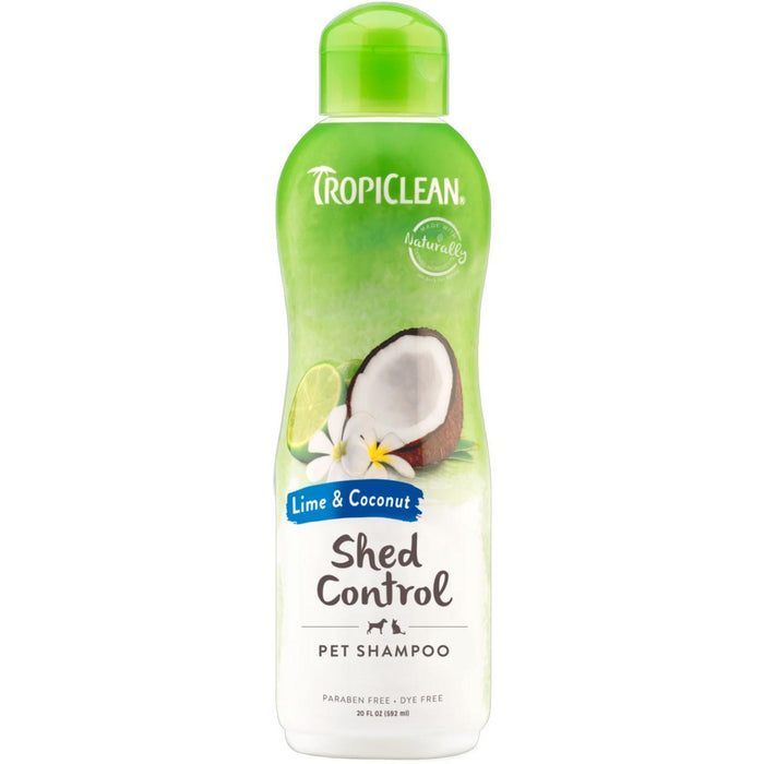Tropiclean Deshedding Lime & Coconut Pet Shampoo für Hunde 592 ml
