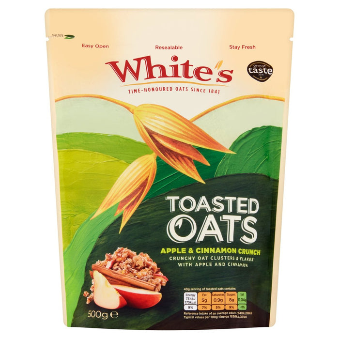 White's Tosted Oats Apple & Cinnamon 500G