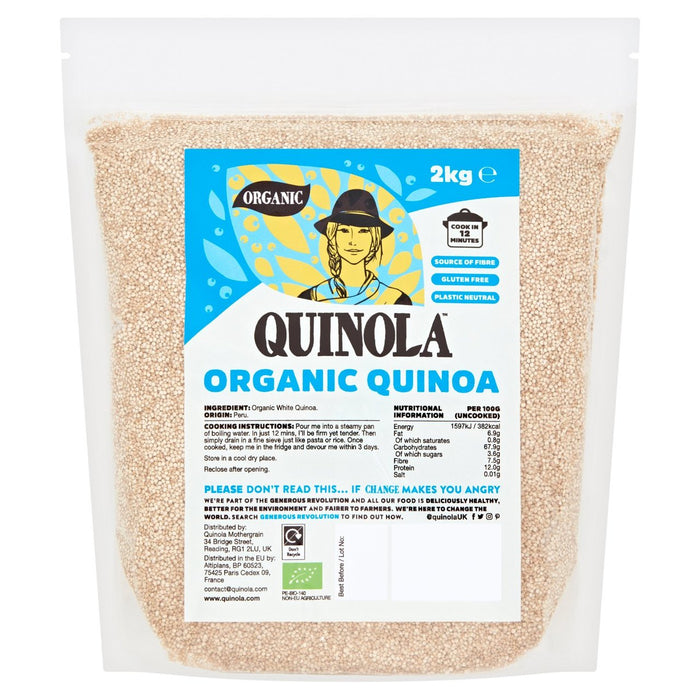 Quinua quinua blanca orgánica quinola 2 kg