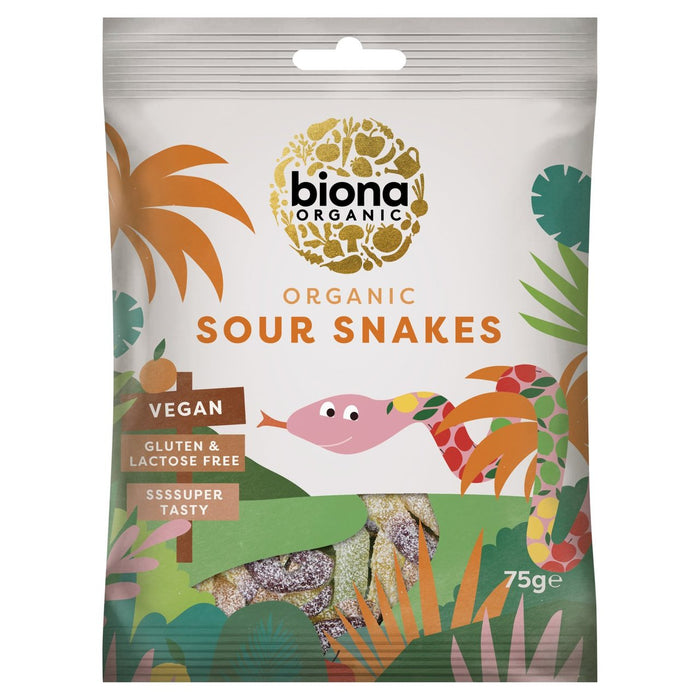 Biona Organic Sourn Snakes 75g